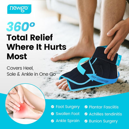 NEWGO Ice Pack for Foot Injuries Recovery, Blue