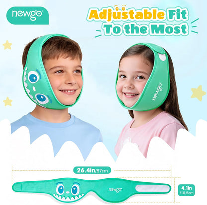 NEWGO Kids Tonsil Recovery Ice Pack, 4 Reusable Gel Packs, Green