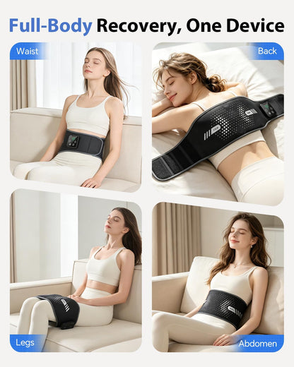 Heating and Cooling Pad for Back with 4 Heat 3 Massage Intensity Levels