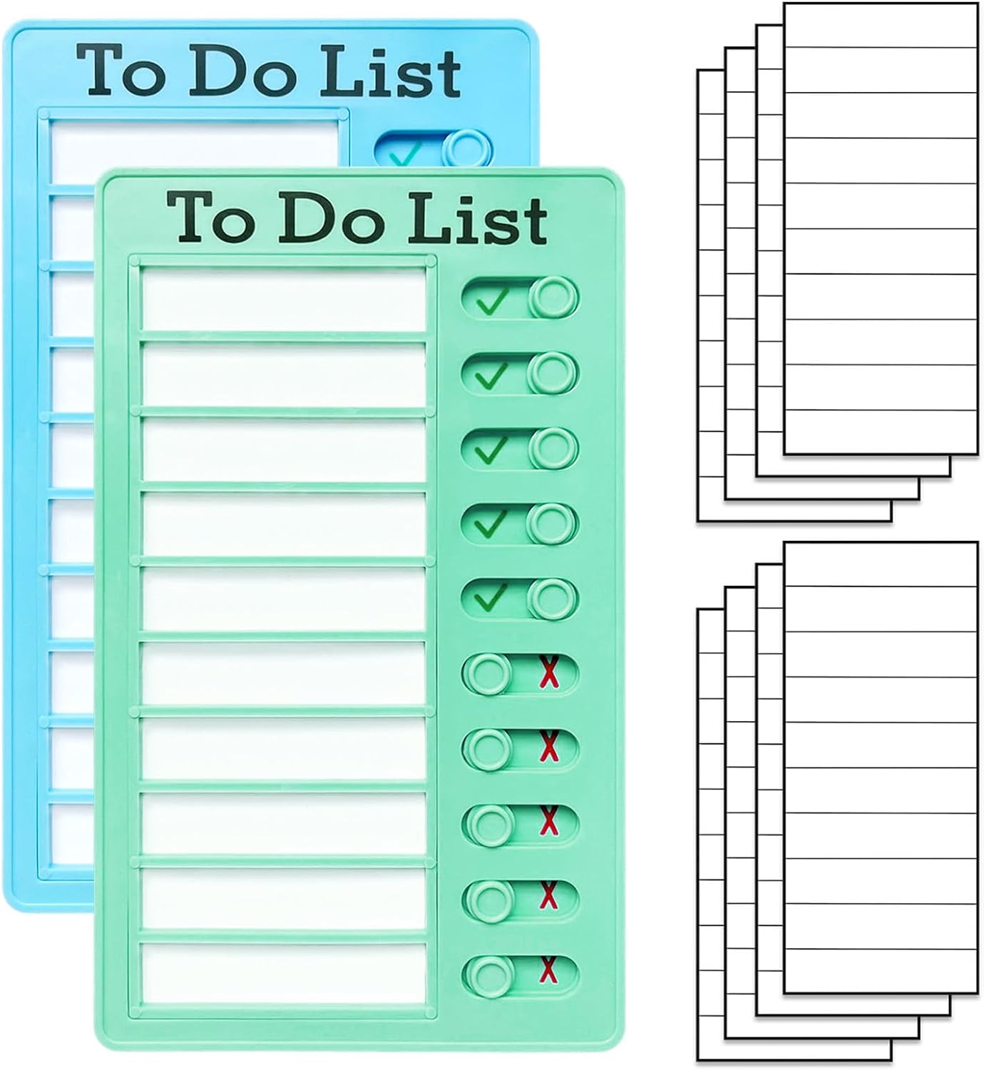 Chore Chart for Kids: Dry Erase Visual Schedule, Magnetic Bedtime/Morning Routine Chart - Toddler Chore Board, Checklist, To Do List for Kids (2 morning checklists, 2 bedtime checklists)