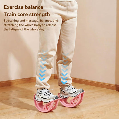 Foot Rocker Calf Stretcher, Multi-Angle Stretching Board with Massage Nubs, for Achilles Ankle Stretch Plantar Fasciitis Relief and Balance Training Exercise Equipment