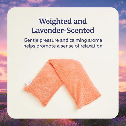 warmies Hot-Pak Microwavable Neck Wrap - Soothing Warm Compress with Scented Lavender - Cooling Neck Warmer for Relaxation - Microwave Heating Pad for Aches & Pains - Gray, Soft Cord, Pack of 1