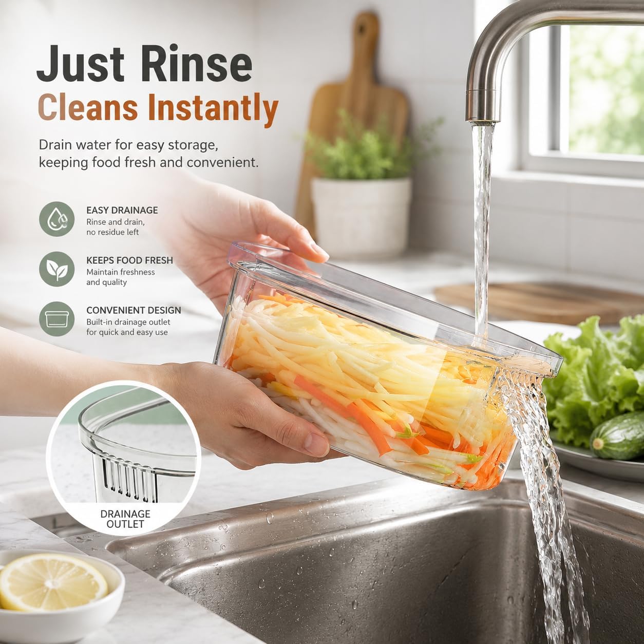 Multifunctional Vegetable Slicer Grater with 6 Blades, Cheese Grater Hand Crank,Hand Guard & Storage Container, Drain Basket, Kitchen Chopping Shredder for Potato Carrot Cheese