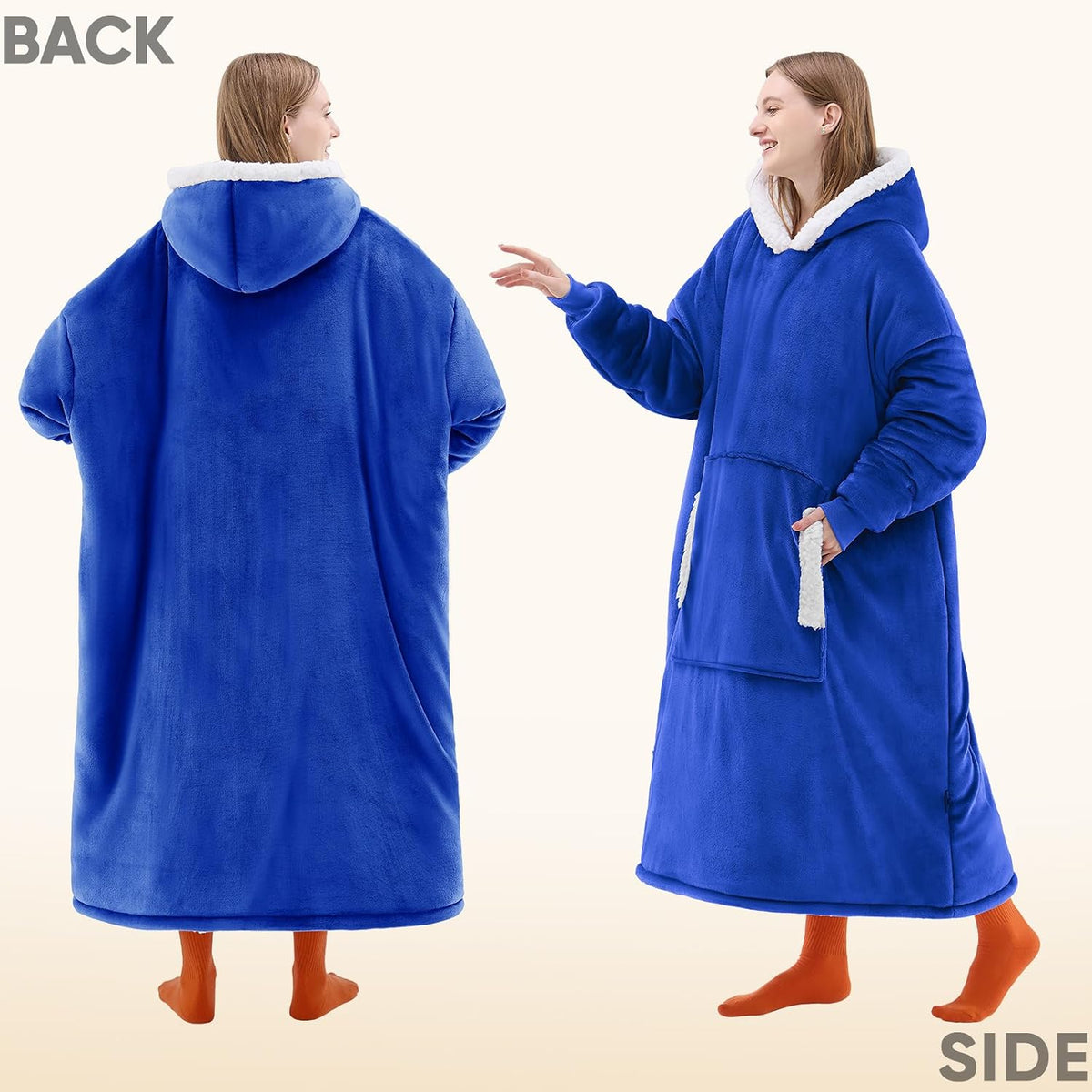 yescool Wearable Blanket Hoodie as Christmas Birthday Gifts for Women Mom - Colors A
