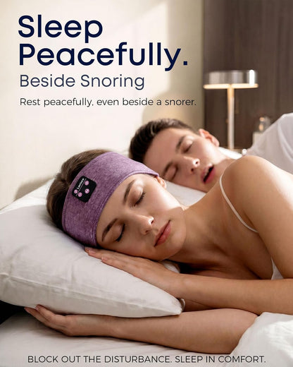 Sleep Headphones Headband, Bluetooth 5.4 Sleeping Headphones for Side Sleepers, Wireless Headband Headphones with Ultra-Thin Stereo Speakers for Sports, Workout, Travel, Meditation