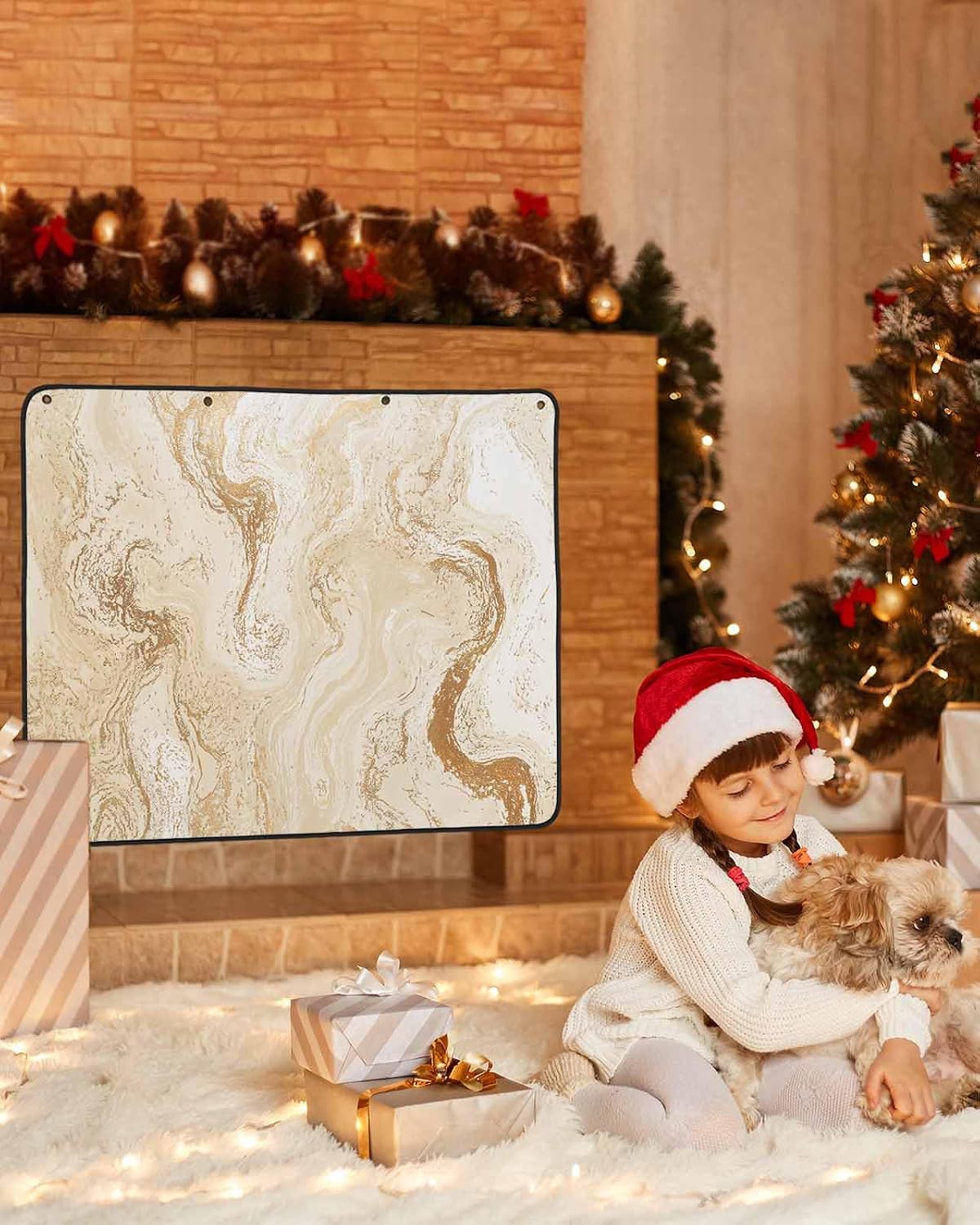 Magnetic Fireplace Cover Sage Green Marble Fireplace Screen Decorative Abstract Fluid Art Insulation Fireplaces Blocker Blanket Save Energy Fireplaces Draft Stopper Covers for Living Room 36x30 Inch