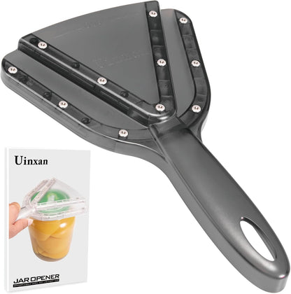 Uinxan Patented Jar Opener, Ideal for Weak Hands & Seniors with Arthritis | Effortlessly Opens 0.2"-5.3" Stubborn Lids & Screw Bottle Caps, Handheld Manual, Durable 304 Stainless Steel (Blue)