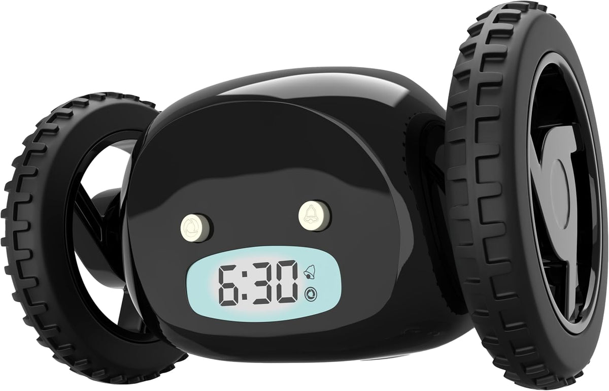 CLOCKY Alarm Clock on Wheels – Loud Rolling Alarm Clock for Heavy Sleepers