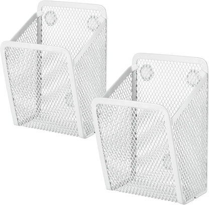 Fuutreo 2 Pack Magnetic Pencil Holder for Locker Refrigerator, Gold