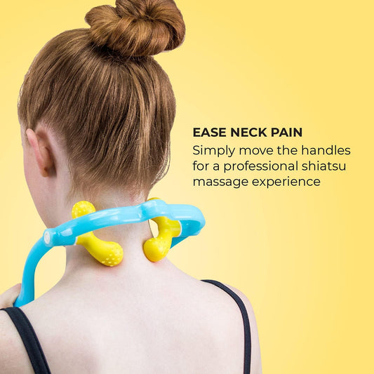 Lindo Shiatsu Neck Massager | Adjustable Knobs for Four-Point Gentle Shiatsu or Two-Point Deep Tissue Massage