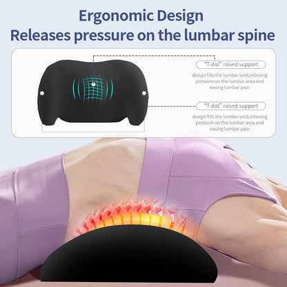 Lumbar Support Pillow for Office Chair, Memory Foam Car Back Cushion | Lumbar Pillow Lower Back with 4d Mesh Cover Adjustable Straps, Ergonomic Chair Back Pillow for Office, Car, Gaming Chairs