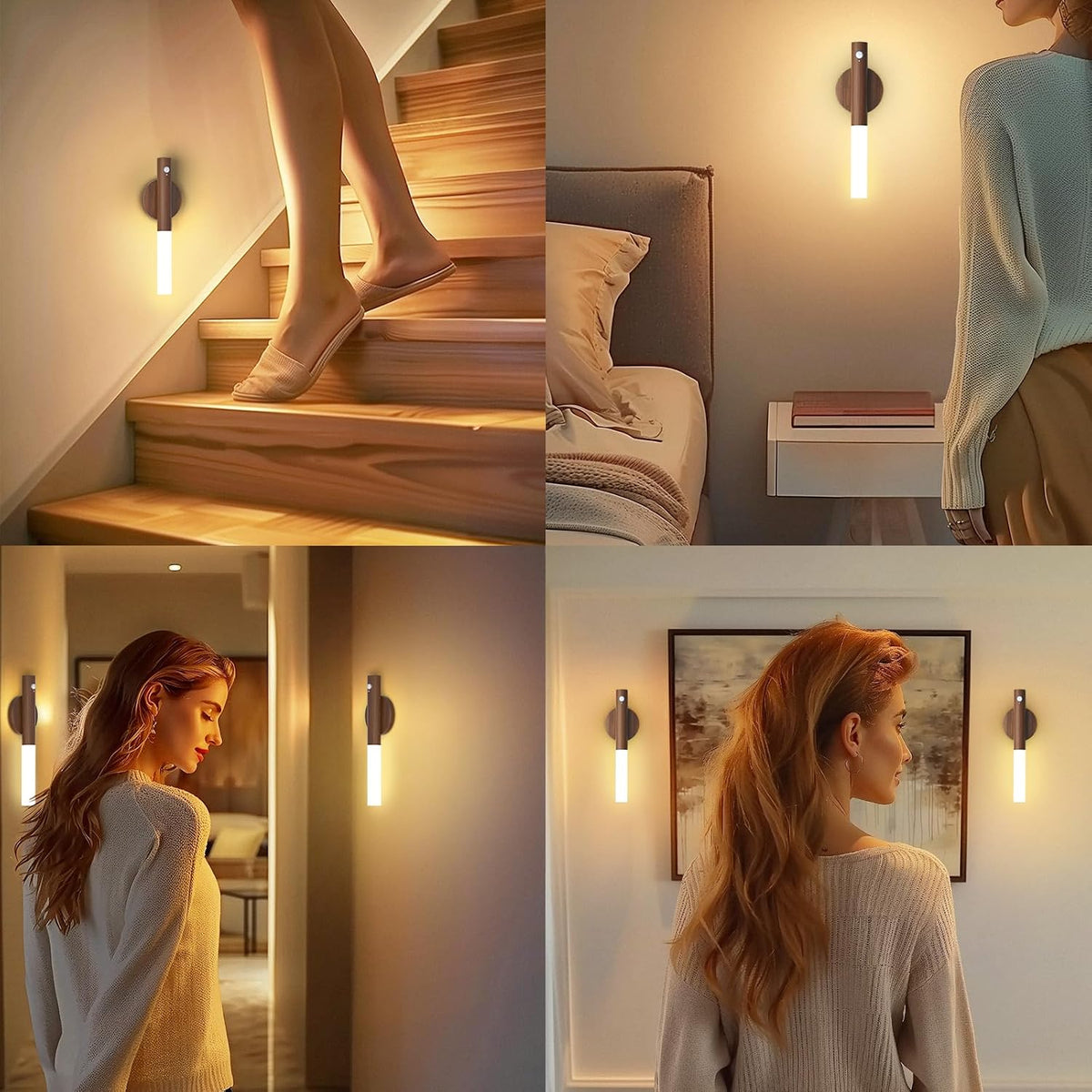 iThird Motion Sensor Light Indoor, 2200mAh Rechargeable Wall Sconce