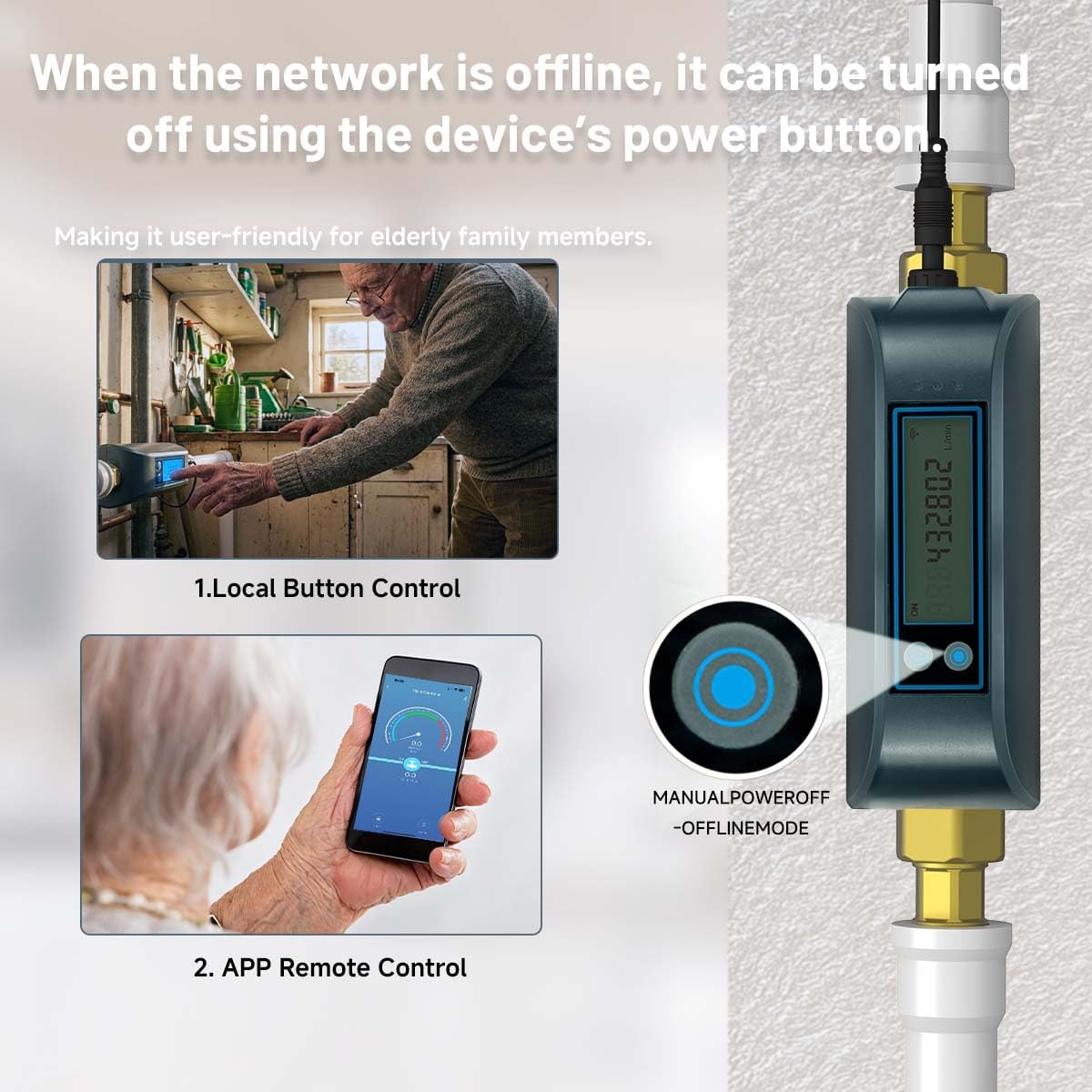 Water Leak Detector Kit for Home, GreenVation 3 Smart WiFi Water Sensor Alarm with App Alerts, 1 Base Station with 100dB Adjustable Alarm, RF 300m/984ft for Basement, Bathroom, Laundry