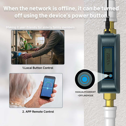 Water Leak Detector Kit for Home, GreenVation 3 Smart WiFi Water Sensor Alarm with App Alerts, 1 Base Station with 100dB Adjustable Alarm, RF 300m/984ft for Basement, Bathroom, Laundry