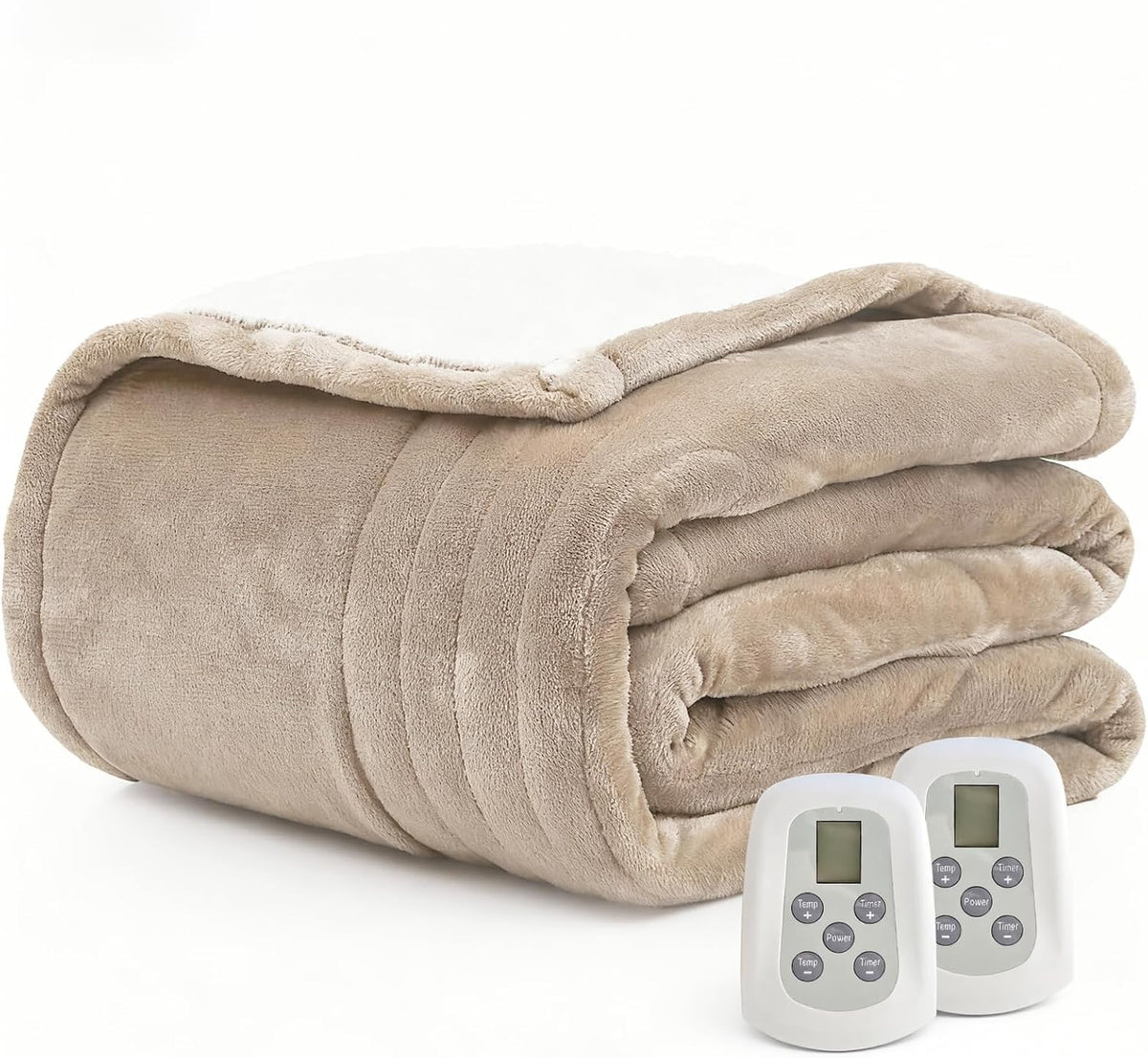 Heated Blanket Electric Throw Blanket with Built-in Button Controller 50"x60" One-Touch Ultra Cozy Soft Warm Heating Electric Blanket with 4 Heat Levels & 4 Hours Auto-Off Overheat Protection