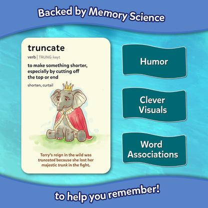 Skillmatics Vocabulary Flash Cards, SAT Prep – Wordables Level 3 | Screen-Free, Spelling Game, Learn 100 words with Wordplay, Visuals, & Soundplay, Learning Gift for Ages 8, 9, 10 & Up