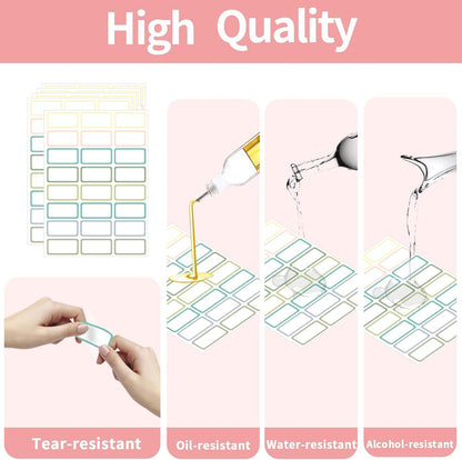 Removable Freezer Labels Stickers, 1 x 3 Inch Blank Removable Freezer Labels Food Storage Stickers, Date Label Waterproof Oil Resistant Easy Clean No Residue- 250 Sheets