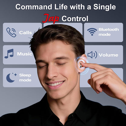 Sleep Earbuds Bluetooth 6.0 in Ear, Sleep Headphones with Sleep Monitor APP, 2026 New Mini Sleep Ear Buds with Small Earplugs for Side Sleepers, 48H Playtime Sleep Earphones with Sleep Mode Blue
