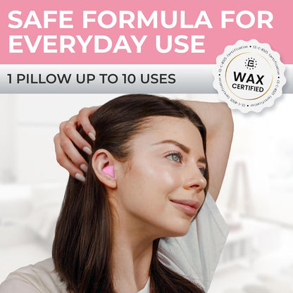 Peace&Quiet PQ Wax Ear Plugs for Sleeping - 30 Silicone Wax Earplugs