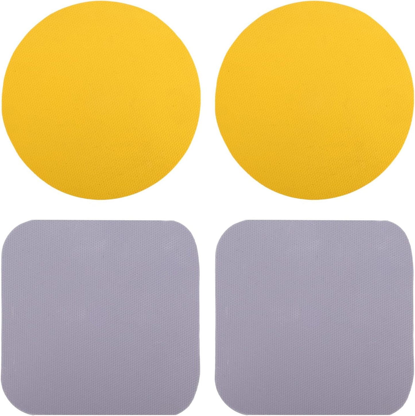 LUTER 4pcs Jar Opener Gripper Pad for Seniors with Weak Hands, Rubber | Multi-function Silicone Bottle Opener Lid Cap Rubber Gripper Pads Kitchen Coasters Gadgets, Light Blue, Green