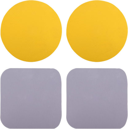 LUTER 4pcs Jar Opener Gripper Pad for Seniors with Weak Hands, Rubber | Multi-function Silicone Bottle Opener Lid Cap Rubber Gripper Pads Kitchen Coasters Gadgets, Light Blue, Green