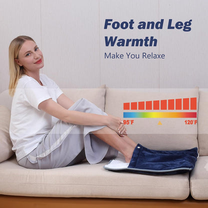 Gintao Electric Heated Foot Warmers for Feet,22"×20" Soft Foot Heating Pad