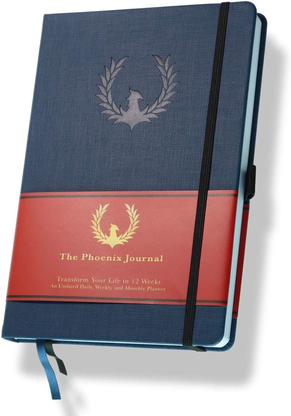 The Phoenix Journal - Quarterly Goal Planner, Daily Planner Journal & Organizer for Goal Setting, Productivity & Focus - Undated 12 Week Planner, Weekly & Monthly Planning, Habit Tracking - Hardcover - Black