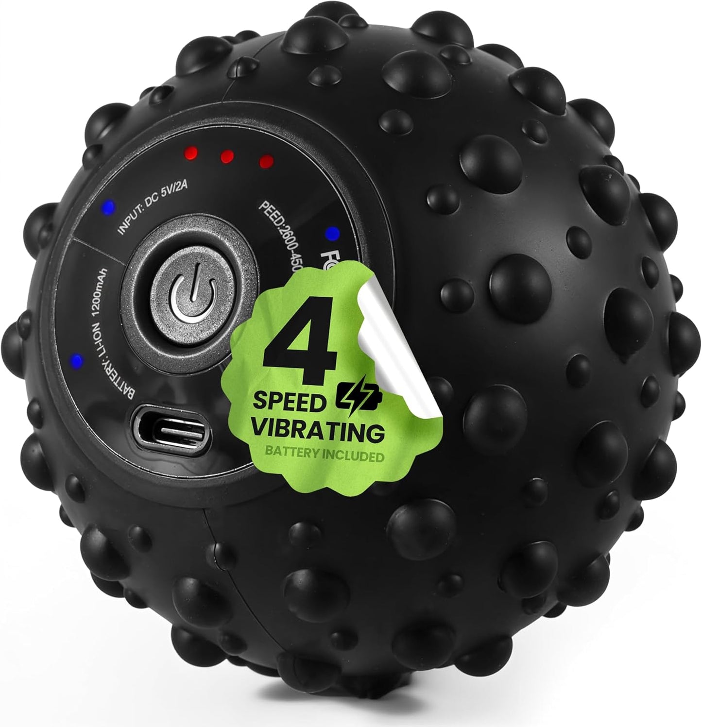 Vibrating Massage Ball for Lymphatic Massage, Back, Neck & Legs