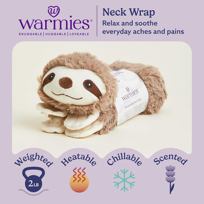 Intelex Warmies Microwavable French Lavender Scented Plush, Sloth Wrap