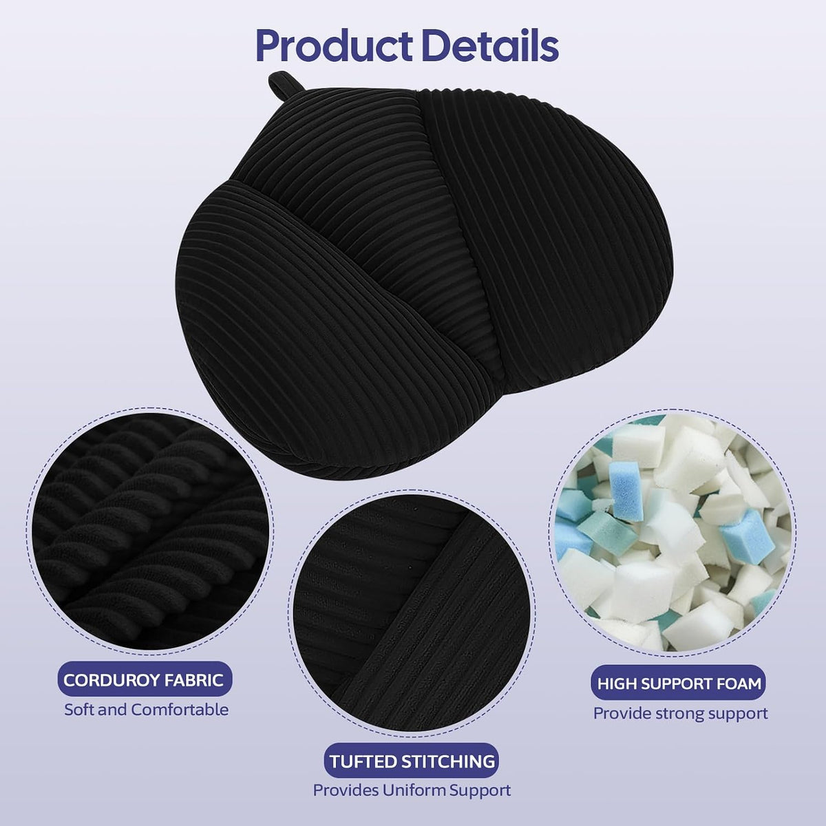 Lumbar Support Pillow for Couch, Back Support Pillow for Chair