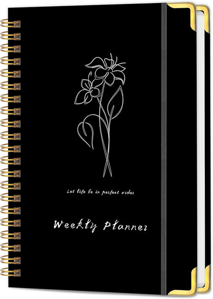 Undated Weekly Planner With Habit Tracker & To Do List 5.7 x 8.0 inch | Avoid Unfocused Busywork,Productivity Organizer,No-Bleed Thick Pages,Portable Size,Lay-Flat Spiral for Hands Free