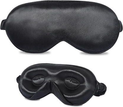 ZIMASILK Adjustable 3D 22 Momme 100% Mulberry Silk Sleep Mask | Upgraded Eye Mask for Sleeping - Soft & Breathable Blindfold - Blackout for Deep Sleeping (Pink)