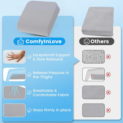 Wheelchair Seat Cushion Cooling Gel Memory Foam Chair Cushion