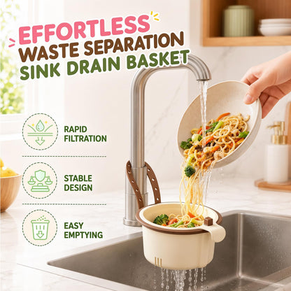 Hanging Sink Drain Basket,2026 New Cactus Kitchen Sink Strainer Basket,Multifunctional Kitchen Sink Strainer Press Automatic Dumping Basket,Self-Cleaning Faucet Hanging Filter Basket(Green)