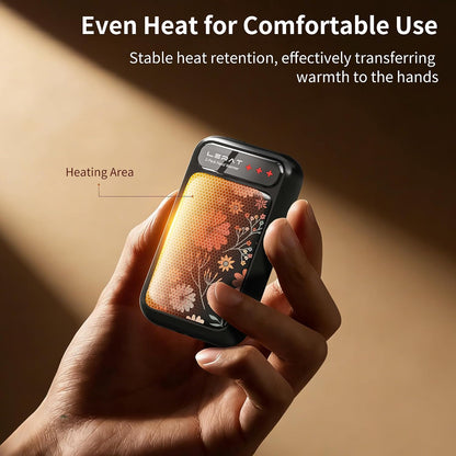 Lerat Hand Warmers Rechargeable, Electric Hand Warmers Reusable- Fast Heating Hand Warmer with 3 Heat Settings, Portable Hand Warmers Gifts for Women, Great for Hunting Camping Hiking