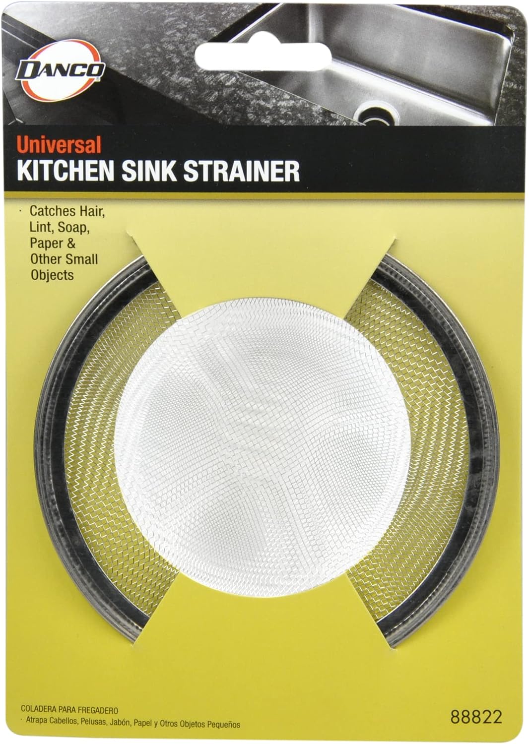 Danco Lavatory Sink Mesh Strainer, 2 in, Stainless Steel (88820)