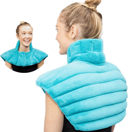 NatraCure Microwave Heating Pad for Neck, Shoulders and Back - Heated Wrap & Microwavable Warmer Moist Heating Pad with SmartBead Technology - Physical Therapy FSA, HSA, Spa Gifts - 1PK