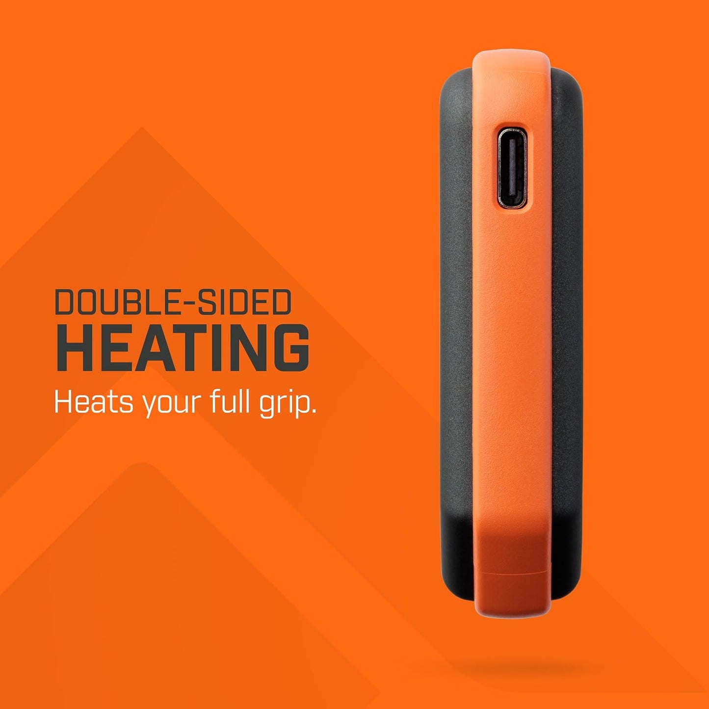 THAW Rechargeable Mini Hand Warmer | Double-Sided Heating, Up to 4 Hours, Rechargeable USB-C, Durable Impact-Resistant Construction, Integrated LED Light