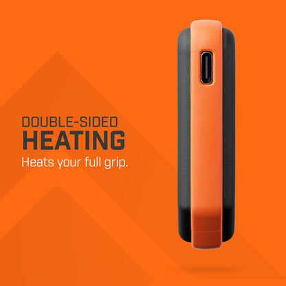 THAW Rechargeable Mini Hand Warmer | Double-Sided Heating, Up to 4 Hours, Rechargeable USB-C, Durable Impact-Resistant Construction, Integrated LED Light