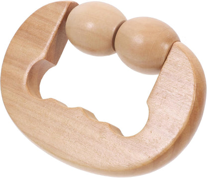 FOMIYES Wooden Foot Roller Tool for Relaxation Portable Massage Device for Face Neck Shoulder Foot Back for Home Travel Use