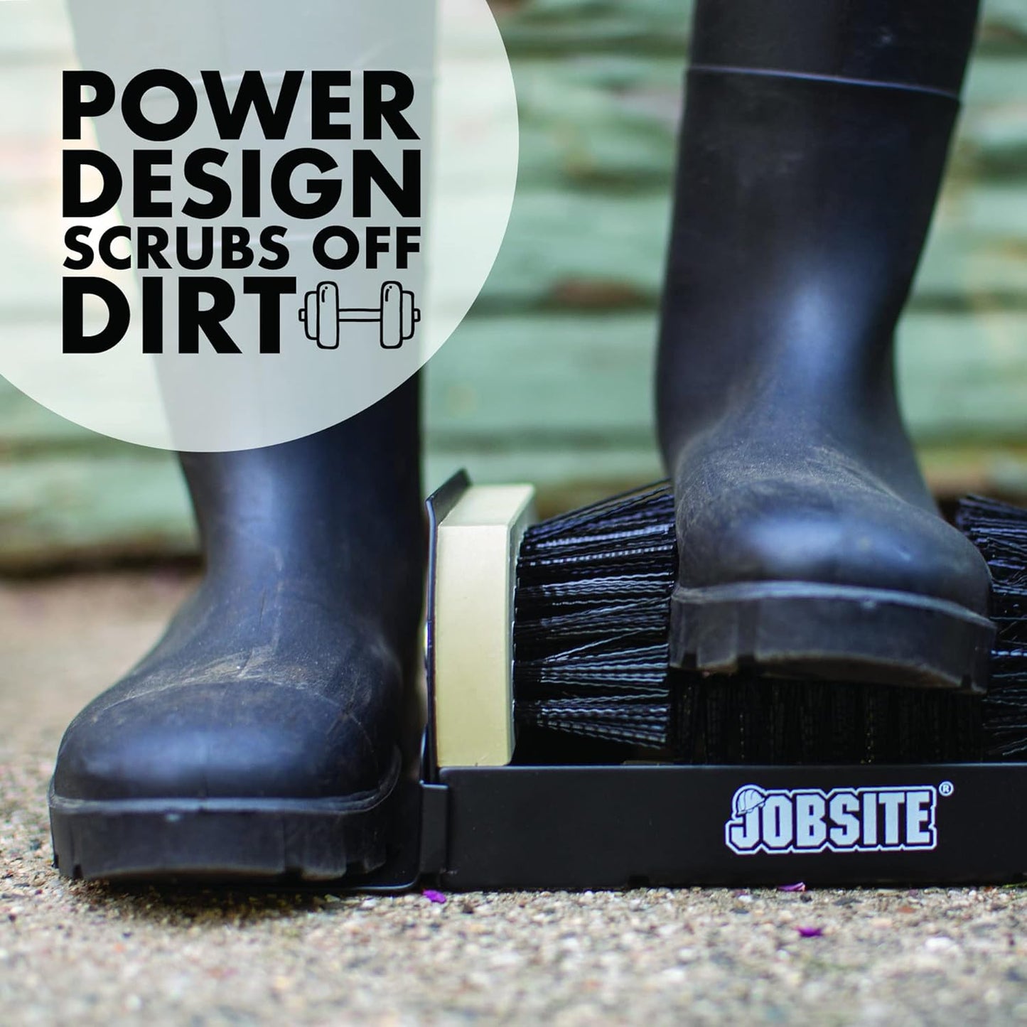 JobSite Boot Dryer with Heavy Duty Boot Scraper - Silent Shoe Dryer & Warmer For Work Boots, Gloves & Shoes - Fanless Convection Dry - Helps Reduce Odor