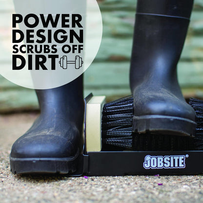 JobSite Boot Dryer with Heavy Duty Boot Scraper - Silent Shoe Dryer & Warmer For Work Boots, Gloves & Shoes - Fanless Convection Dry - Helps Reduce Odor
