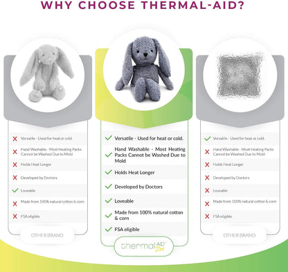 Thermal-Aid® (Olli The Koala) – Washable Heating Pad & Ice Pack – Plush Hot/Cold Pack with Natural Corn Filling – Reusable Comfort