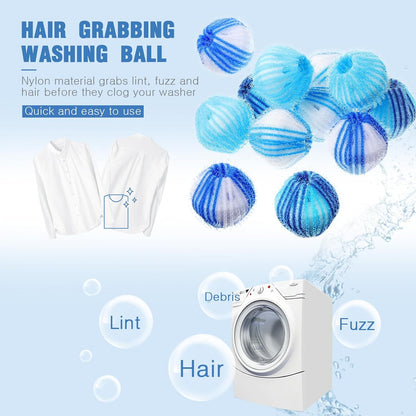 Blulu 18 Pieces Pet Hair Remover for Laundry, Classic Color | Reusable Washing Machine Hair Catcher Pet Dog Cat Fur Catcher Lint Remover from Laundry