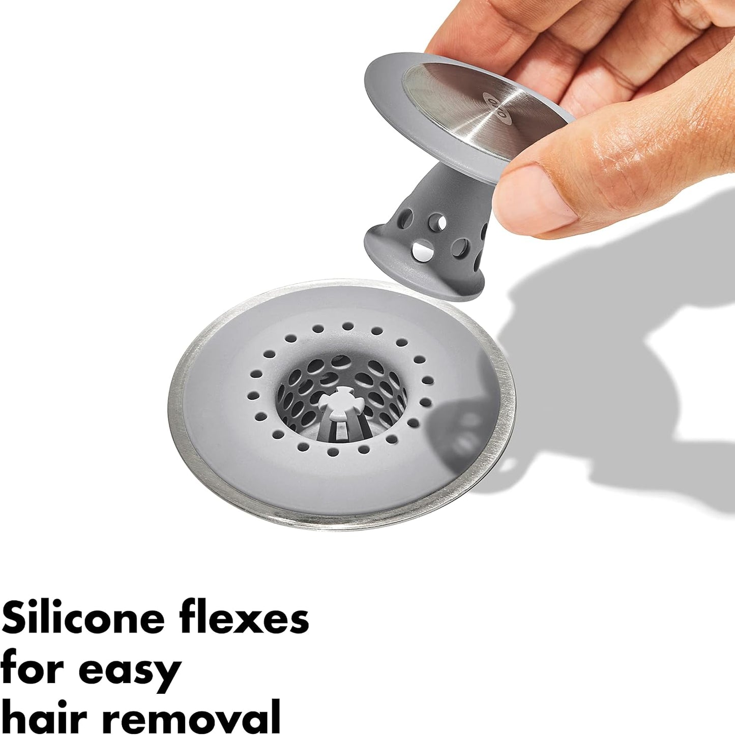OXO Good Grips Stainless Steel Hair Catch Drain Protector