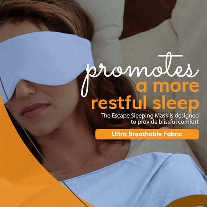 Happyluxe Sleep Mask - Buttery Soft Airplane Eye Mask for Sleeping or Napping in Bed. Machine Washable. - Navy Blue, Made in USA