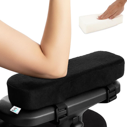 Arm Rest Cushion - Set of 2 Office Chair Arm Pads for Elbow Pain Relief - Computer Office Chair Arm Covers for Comfortable Desk Setup