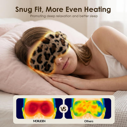 MORLIDEN Heated Eye Mask for Dry Eyes & Stye - Microwavable Warm Compress