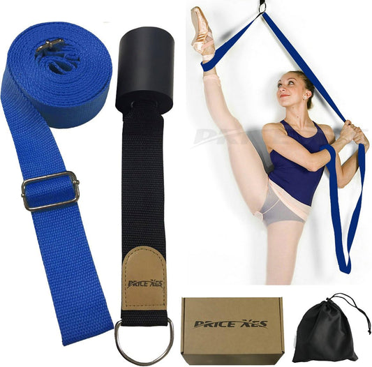 Leg Ballet Yoga Stretcher, Door Attachment Get More Flexible, Flexibility & Stretching Leg Straps - Great for Cheer Dance Gymnastics or Any Sport Trainer Premium Stretch Fitness Equipment