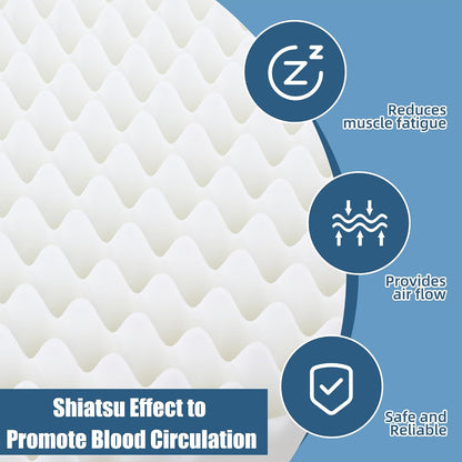 BALAPET Recliner Cushions for Long Sitting, Egg Crate Foam Recliner Cushion for Elderly Reduces Muscle Fatigue and Provides Air Flow, Extra Large Non-Slip Seat Cushion with Back Support(20*20*4in)
